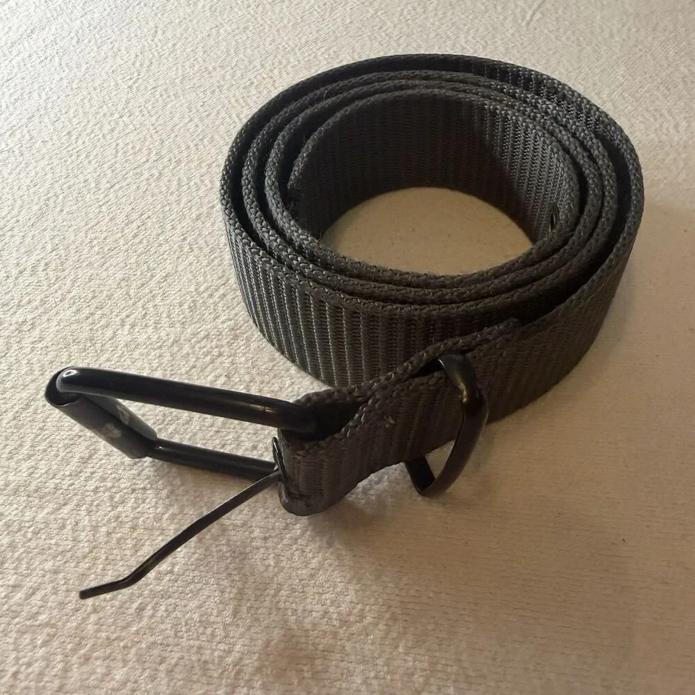 Men Nylon Canvas Waist Belt Casual Jeans Waistbands Alloy Pin Buckle Simple Army